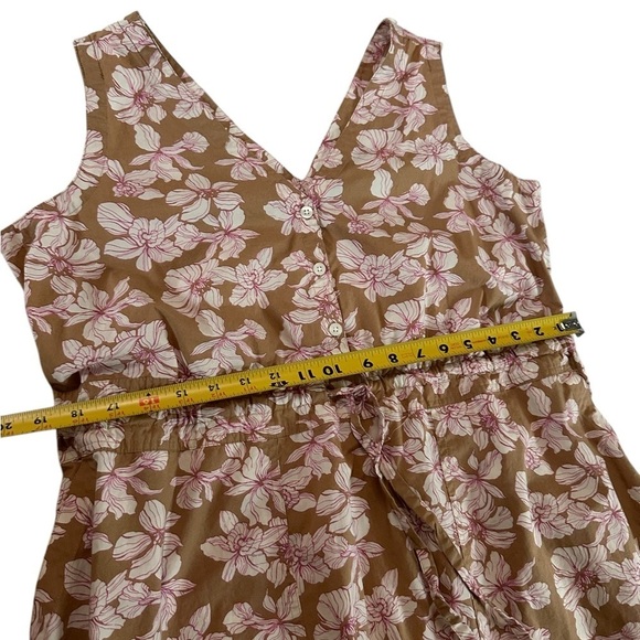 GAP Women MIDI HANKERCHIEF HEM DRESS Floral  multicolor Size L Petite - Picture 9 of 17